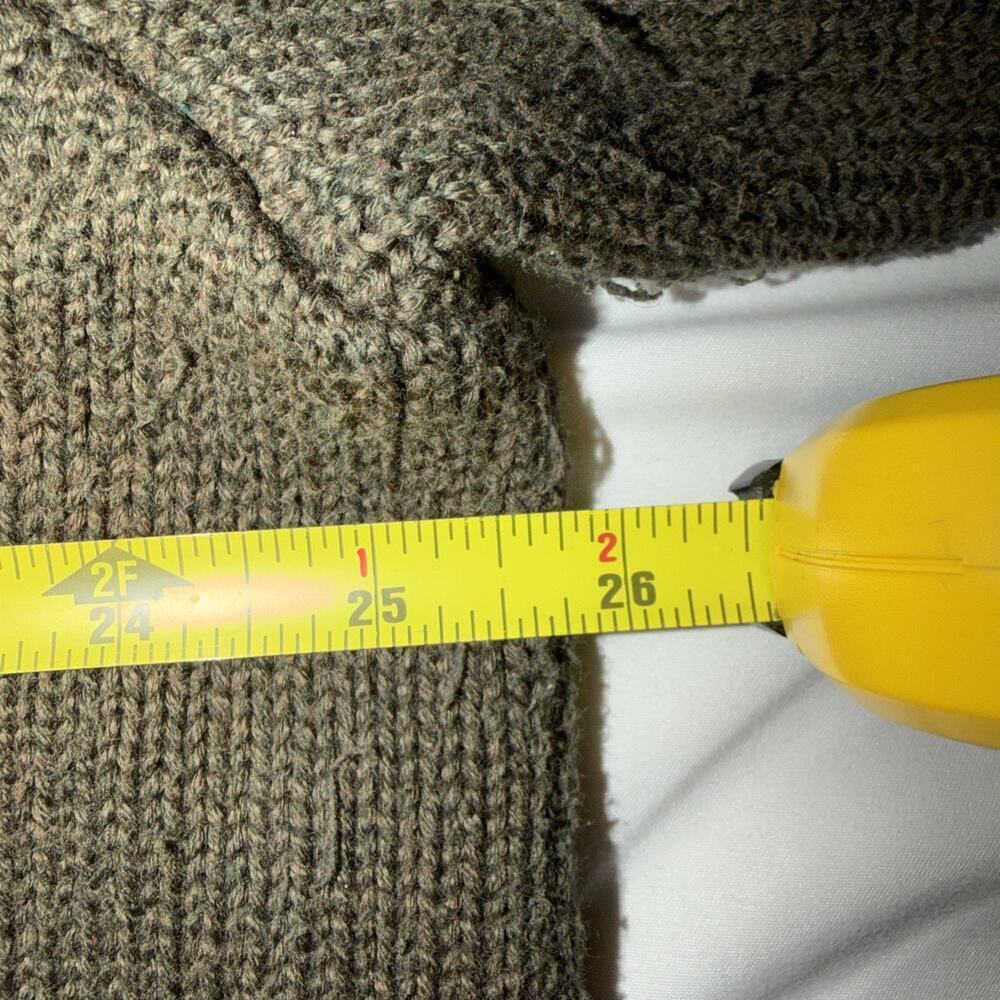 VTG Polo Ralph Lauren Knit Ribbed Pullover Sweater Mens XXL Cotton Olive Green - Picture 4 of 8